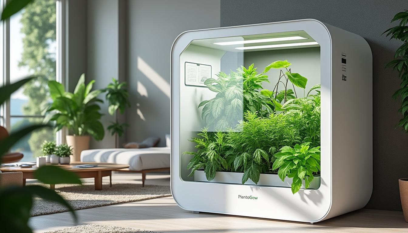 découvrez plantogrow one, la mini-serre connectée qui vous permet de cultiver vos plantes chez vous, facilement et efficacement. optimisez la croissance de vos végétaux grâce à une technologie intuitive et un design compact, idéal pour tous les espaces intérieurs.