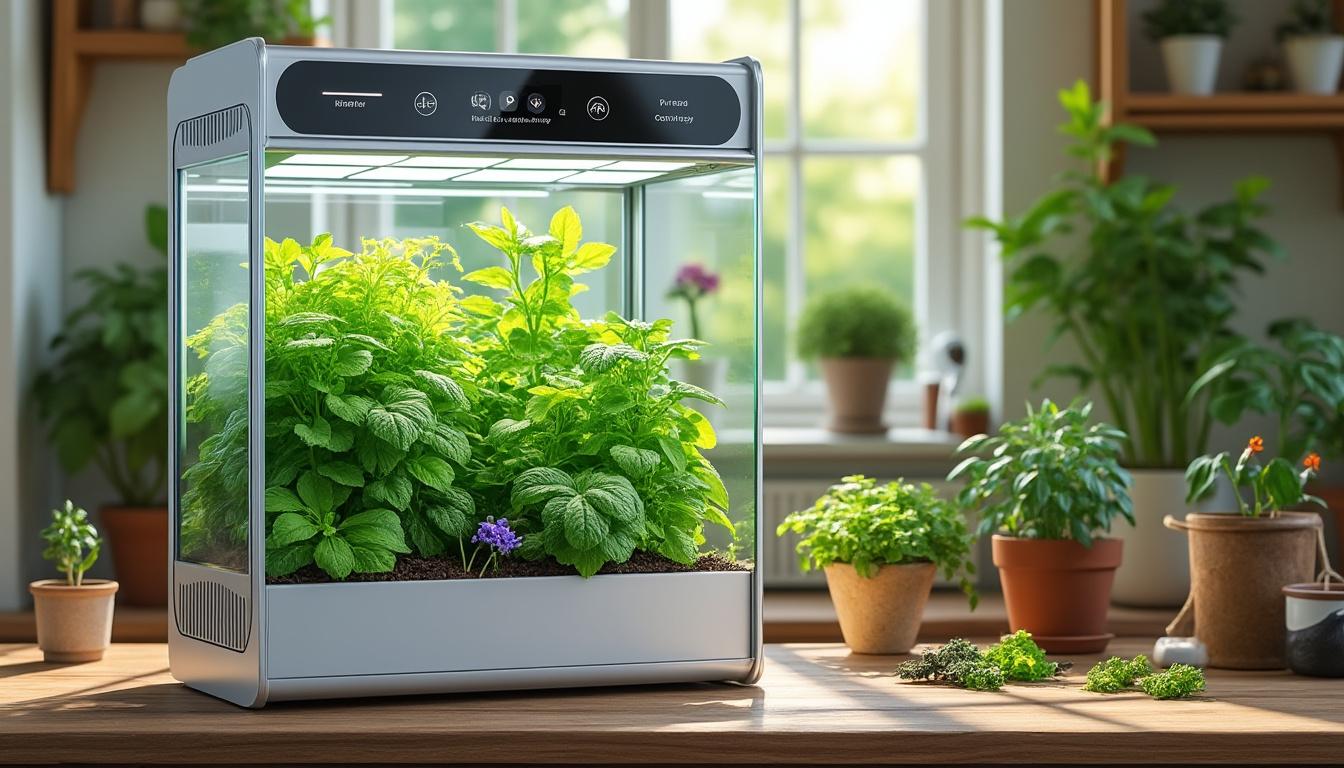 découvrez plantogrow one, la mini-serre connectée idéale pour cultiver facilement des plantes chez vous. optimisez votre espace et profitez d'un jardin intérieur intelligent qui s'adapte à vos besoins.