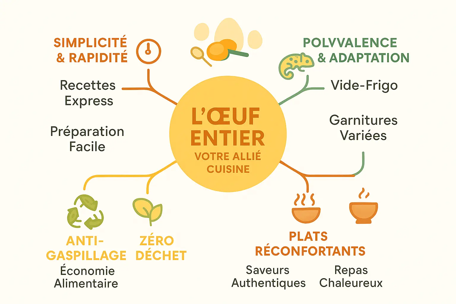 Recettes anti-gaspi avec des œufs entiers
