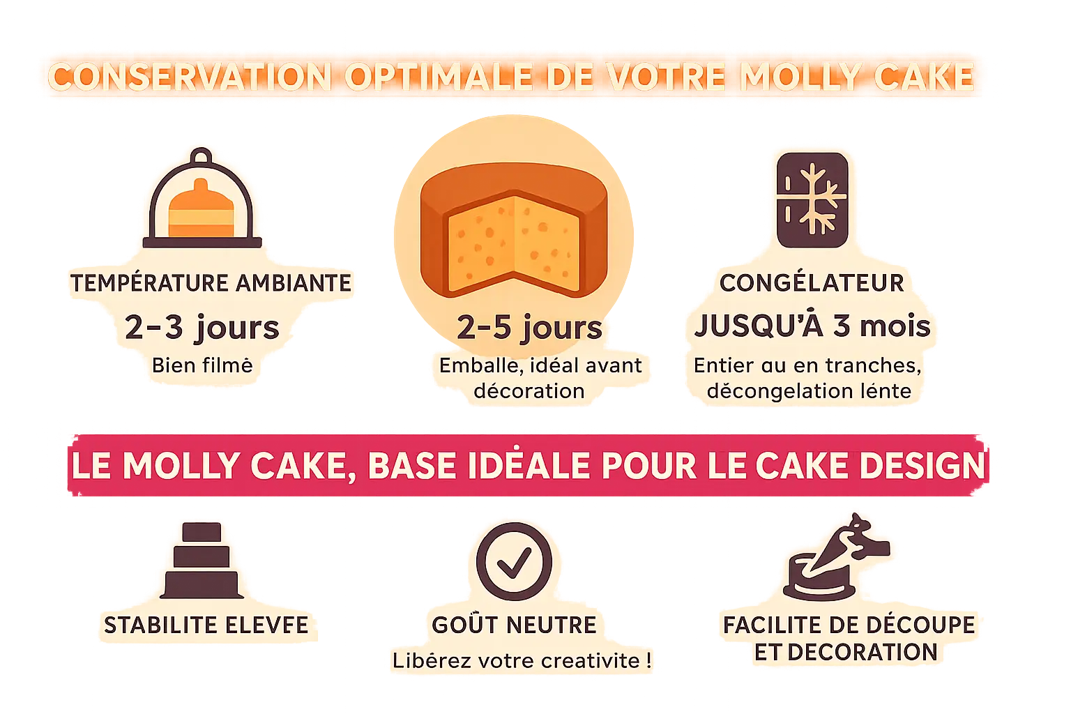 Molly Cake décoré avec simplicité
