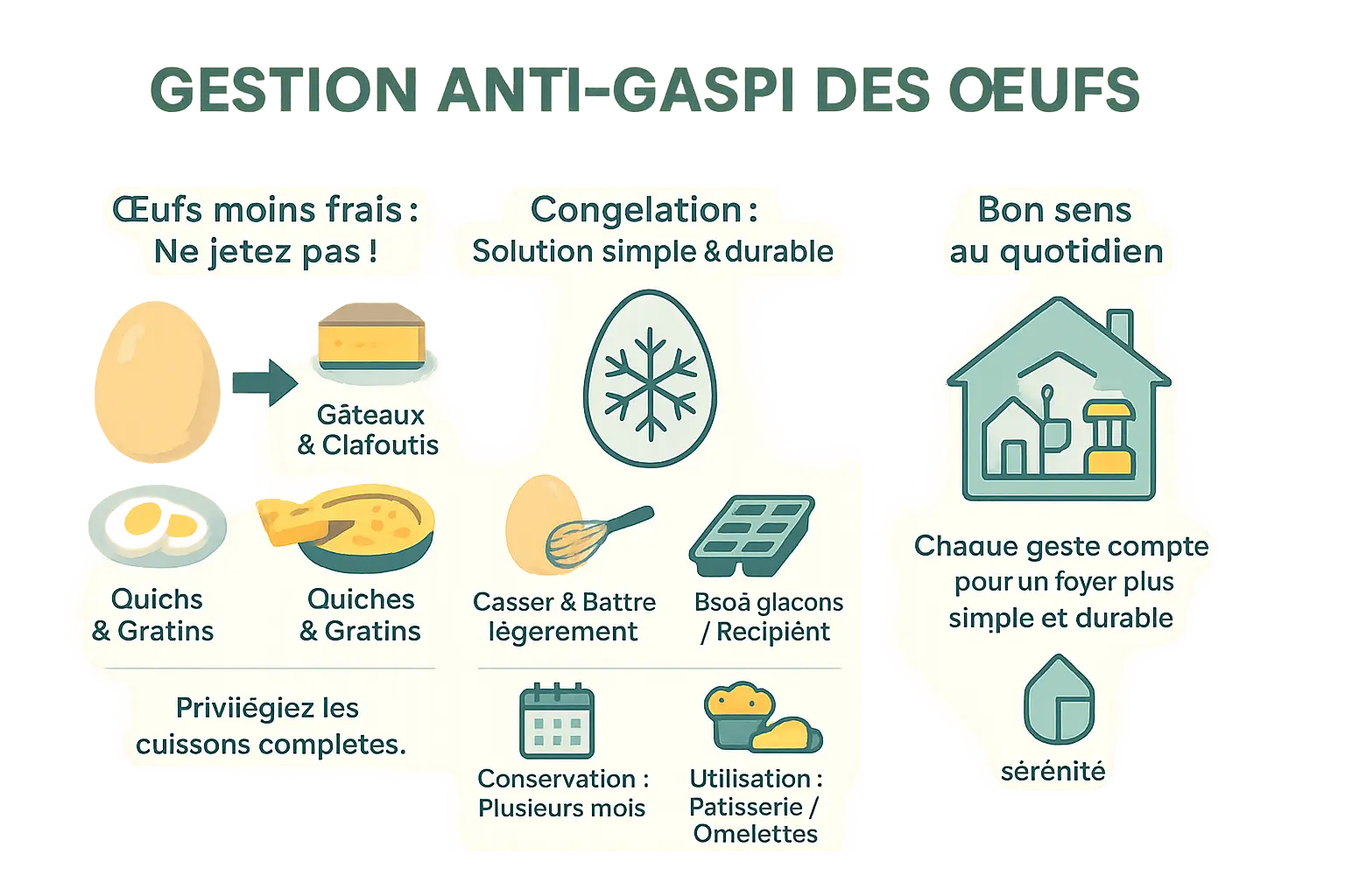 Illustration d'œufs dans un panier en osier sur fond de cuisine rustique