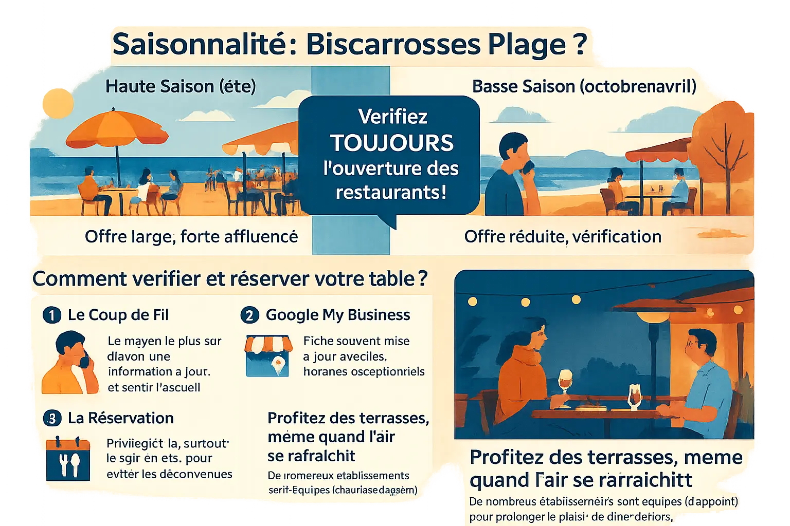 Biscarrosse Plage - Restos vue et cuisine du monde 6 Terrasse de restaurant à Biscarrosse Plage