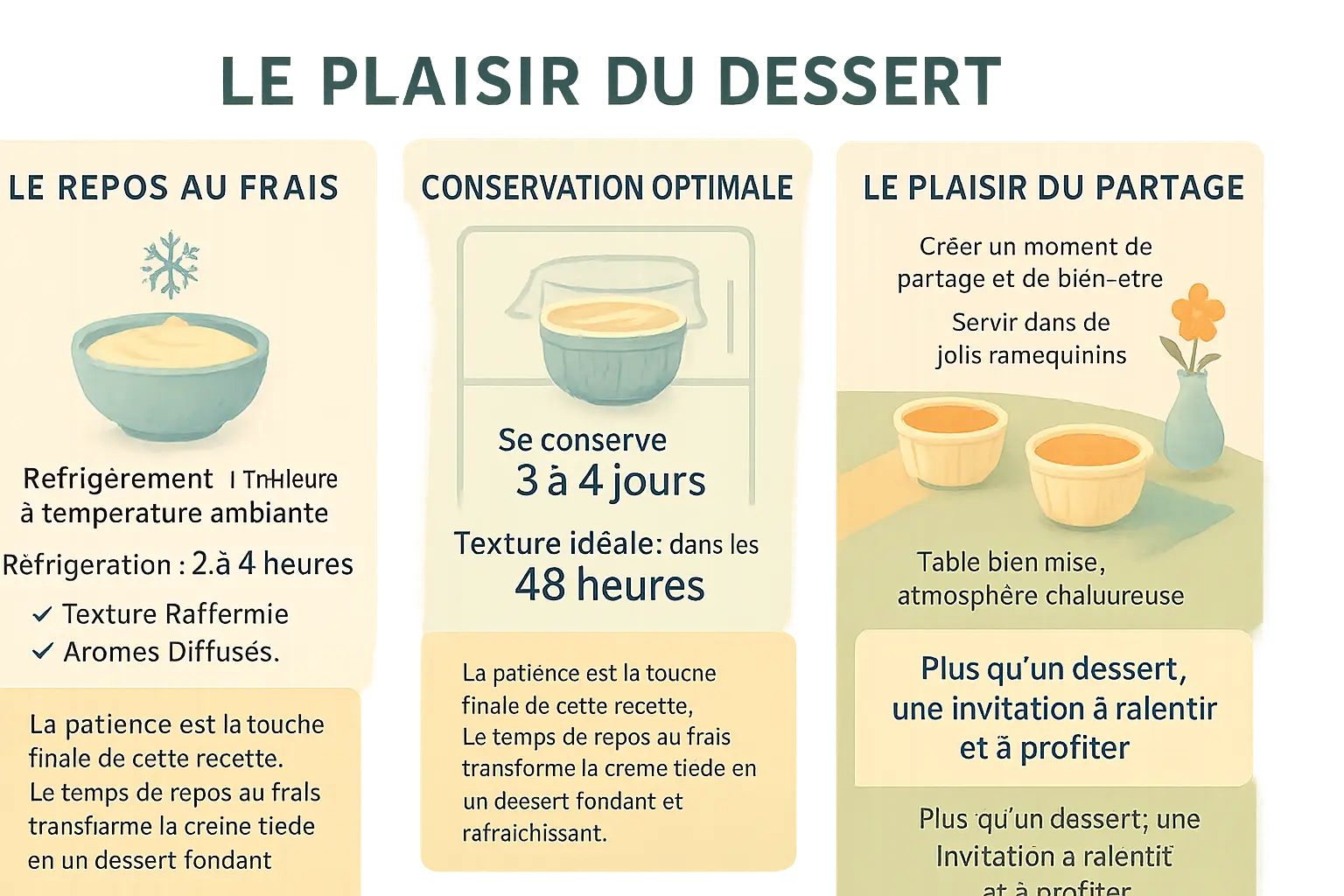 Assiette de oeufs au lait traditionnels servis dans un décor de cuisine champêtre