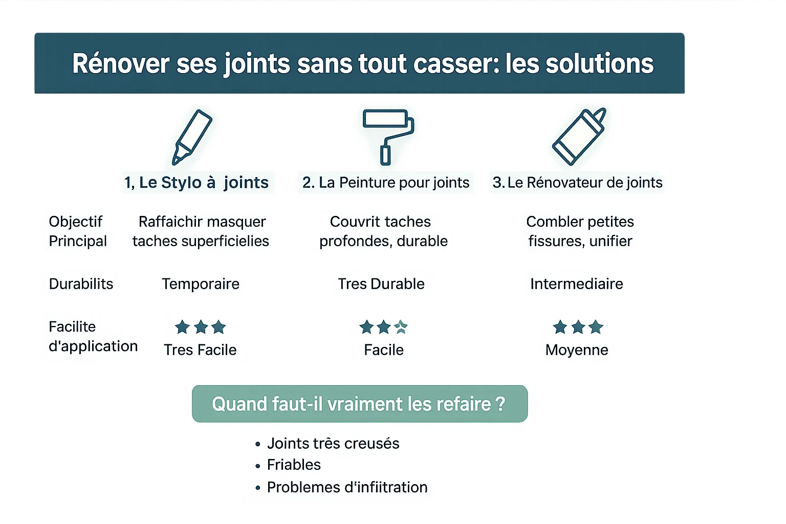 Rénovation des joints de carrelage avec des solutions naturelles