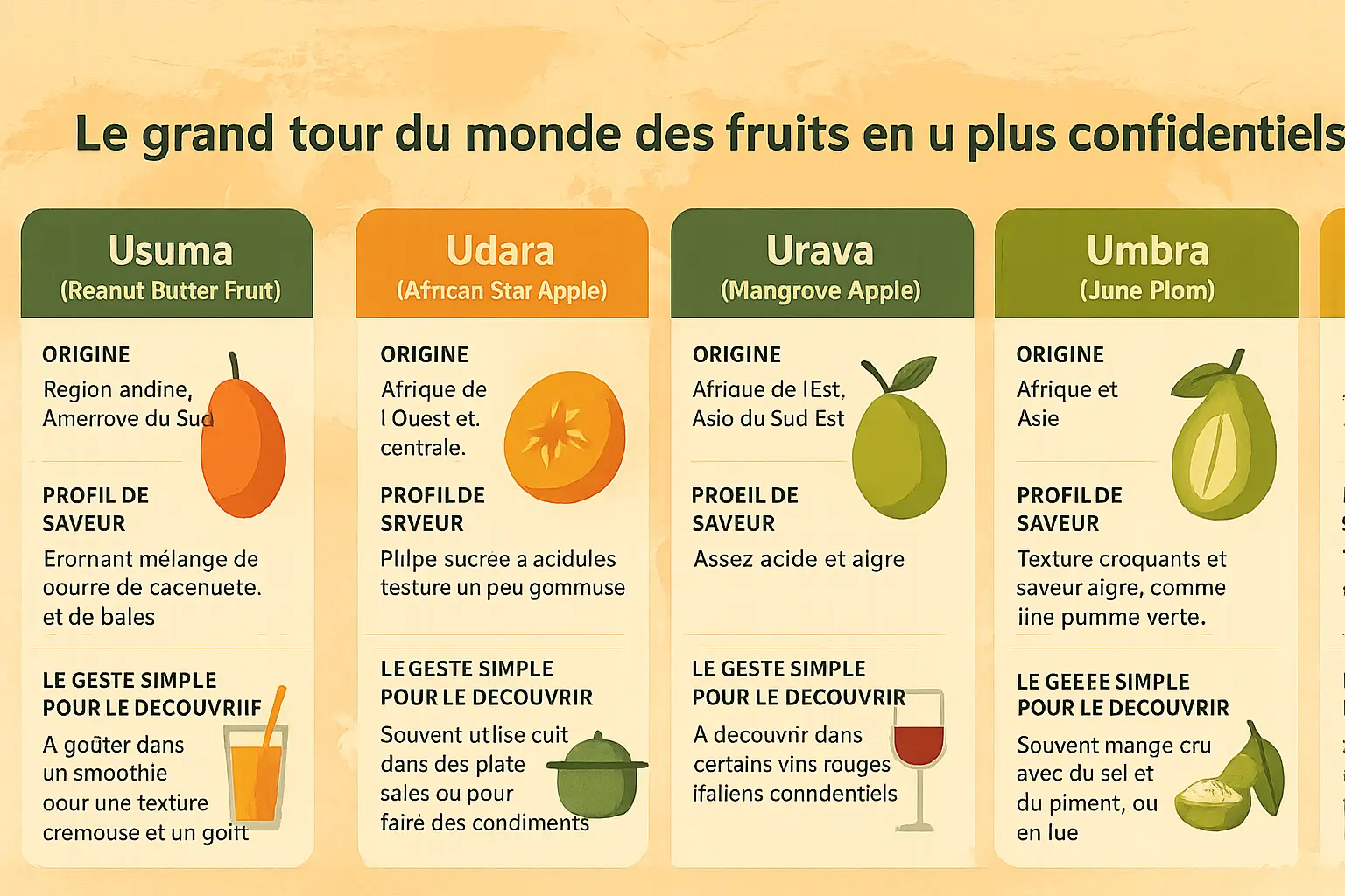 Les fruits en u : ugli, ume, uchuva exotiques 5 Fruits en U : trésors oubliés de la nature