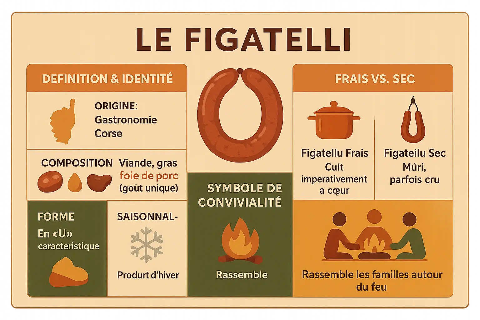 Figatelli cuits au four sur un plat en inox