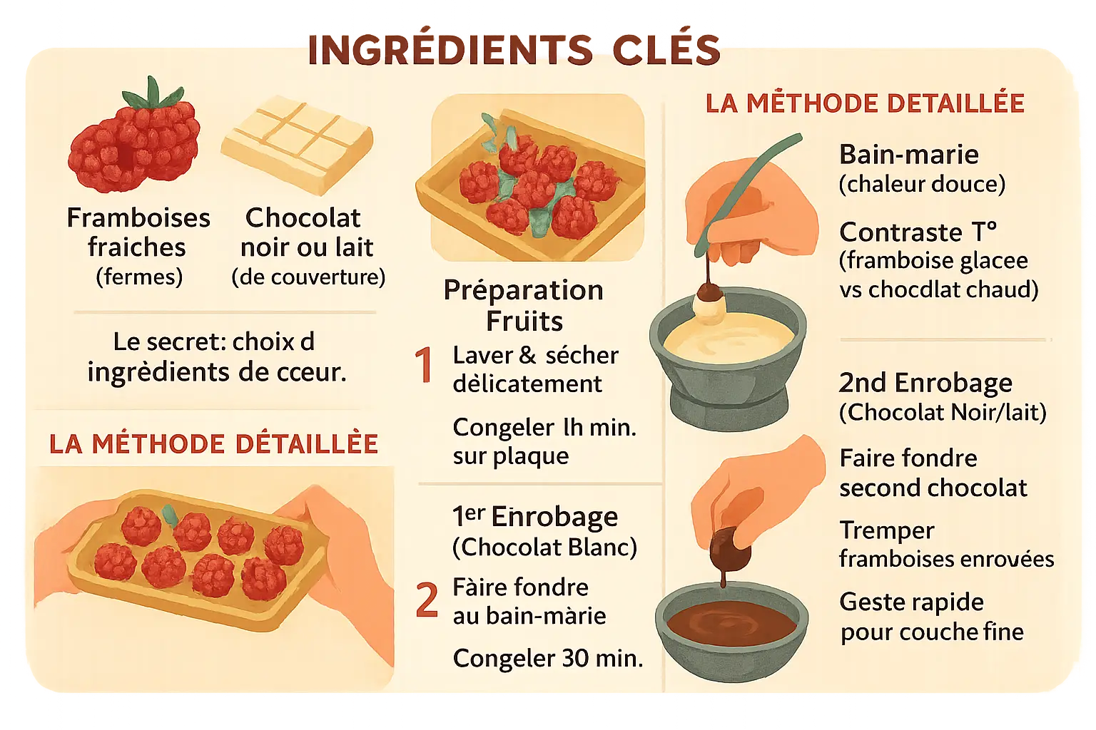 Franui maison enrobés de chocolat
