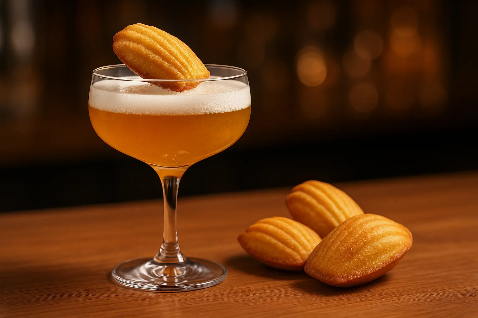 Le cocktail madeleine : mélange d’amande et agrumes