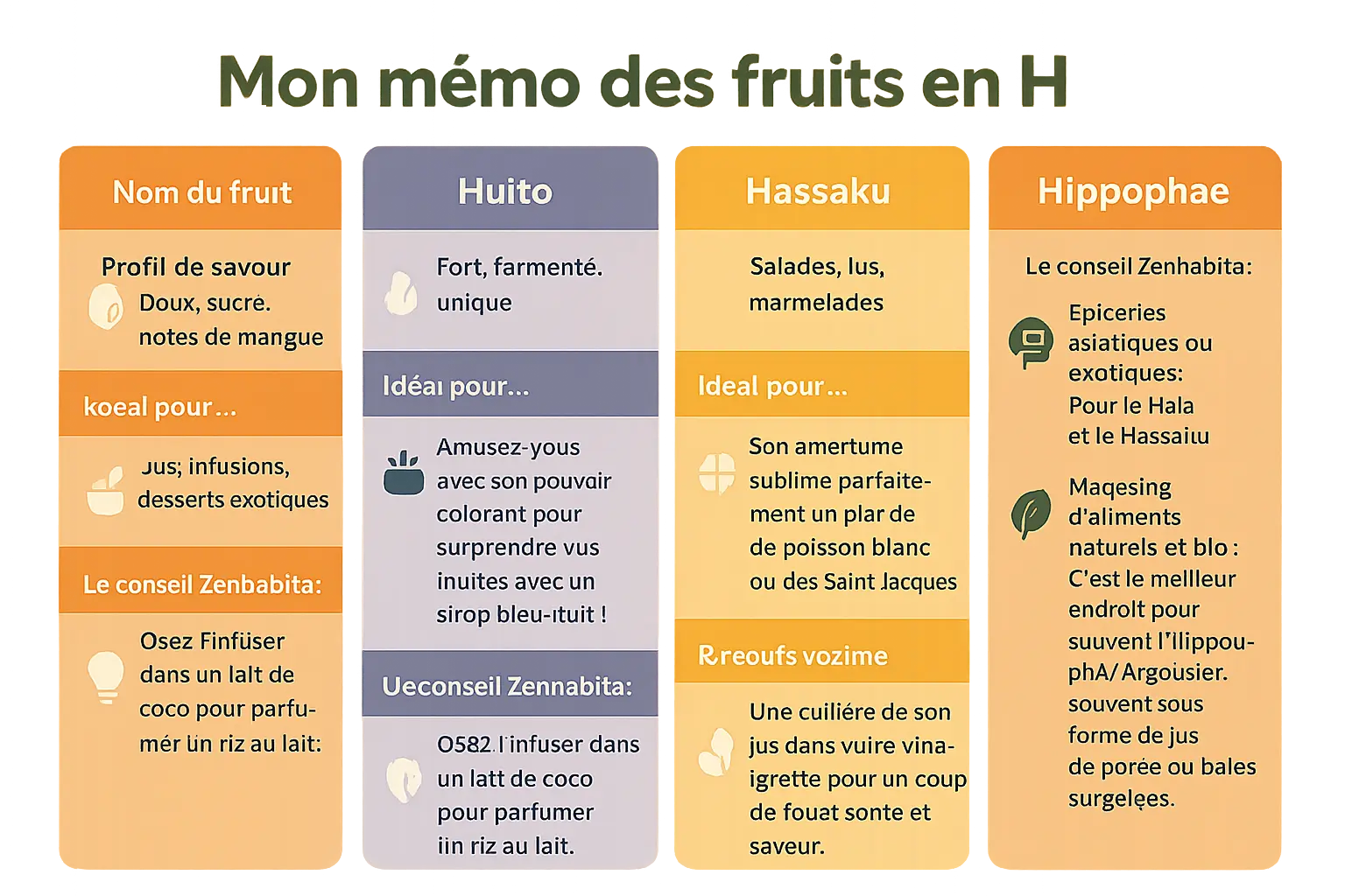 Fruits en H : saveurs exotiques et usages locaux 7 Fruits en H
