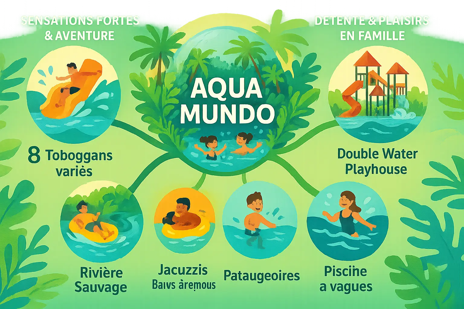 Aqua Mundo du Center Parcs Le Bois aux Daims