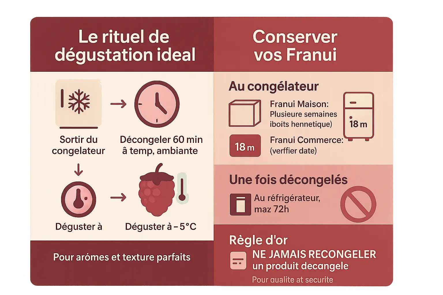 Franui - Framboises congelées enrobées de chocolat