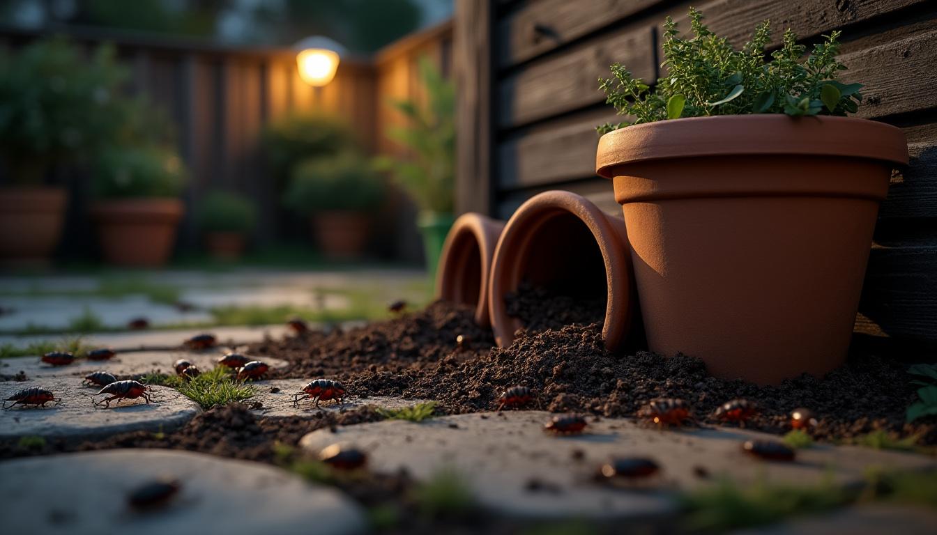 découvrez des techniques infaillibles pour éliminer efficacement les cafards de votre jardin et profiter d'un espace extérieur sain et agréable.