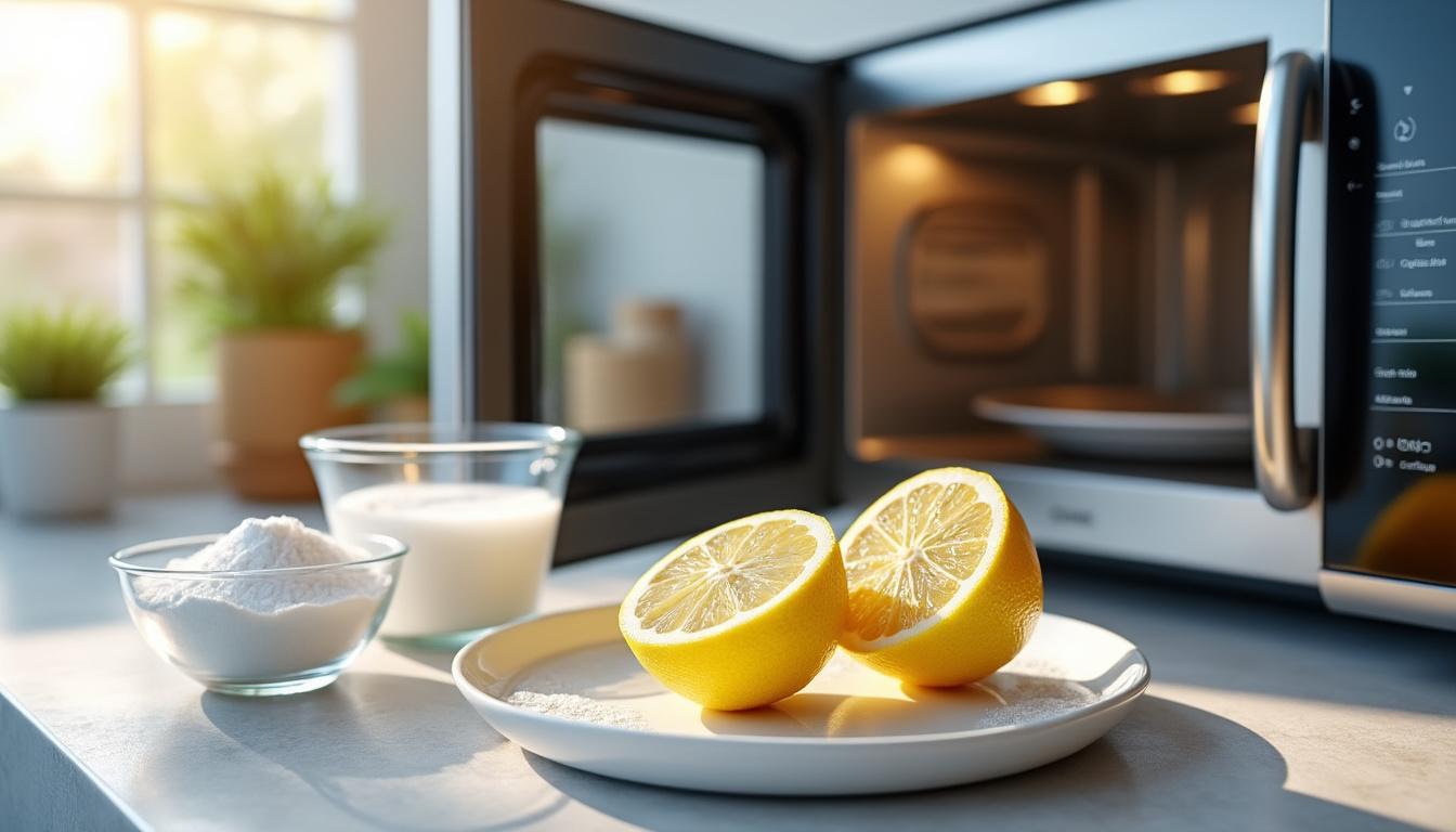 découvrez des astuces efficaces et durables pour éliminer les mauvaises odeurs de votre micro-ondes et garder un appareil frais et propre facilement.