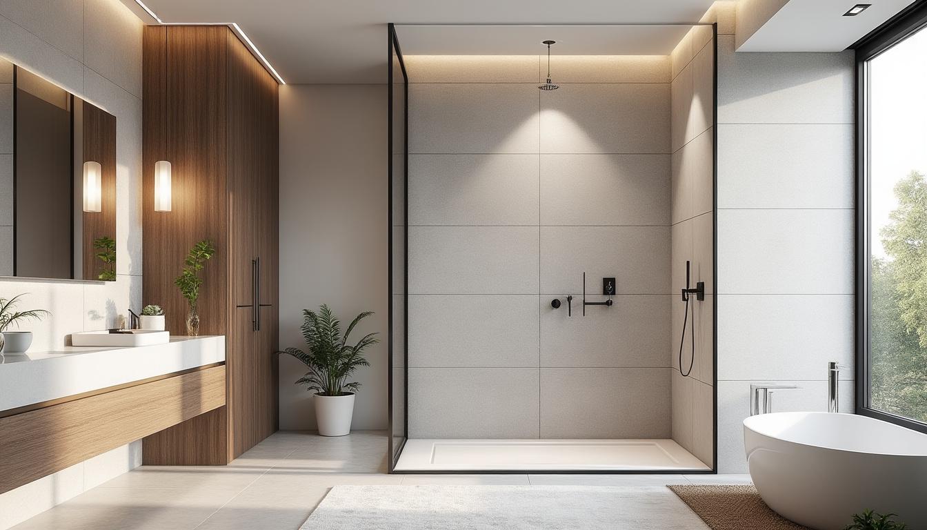 Douche italienne sans paroi : DĂ©couvrez ses atouts, inspirations dâamĂ©nagement et astuces indispensables 3 explorez les avantages de la douche italienne sans paroi, avec des idĂ©es dâamĂ©nagement modernes et des astuces pratiques pour optimiser votre salle de bain.