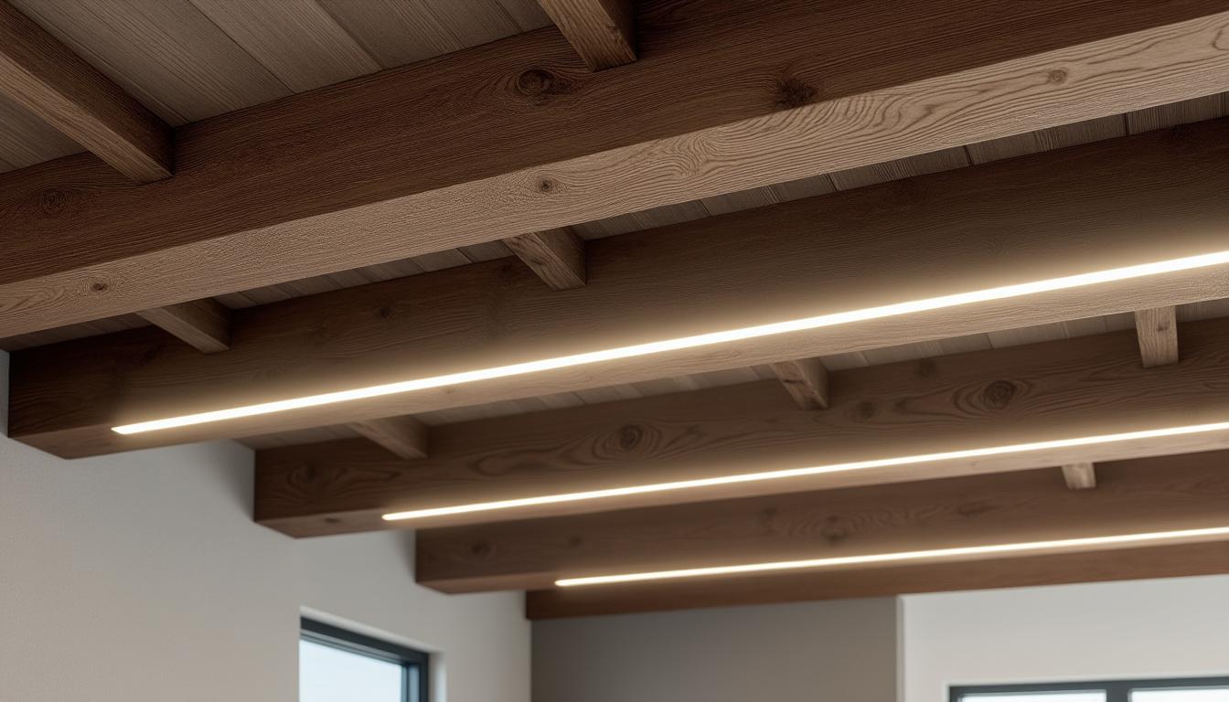 découvrez des idées originales pour sublimer votre intérieur en 2026 avec l’éclairage tendance des poutres apparentes, alliant style et ambiance chaleureuse.