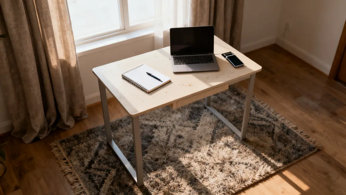 Comment réussir bureau calme étape par étape en petit budget 2 bureau calme rideaux tapis epais