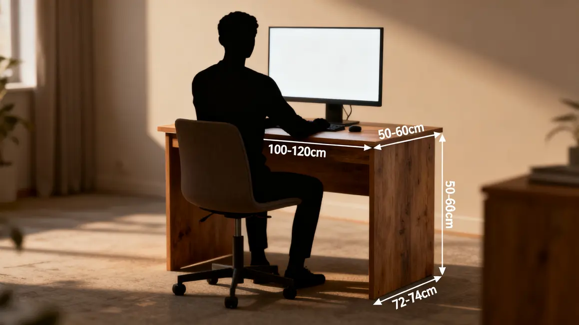 bureau calme : critères de choix vraiment utiles en petit budget 2 bureau calme ergonomie dimensions petit espace