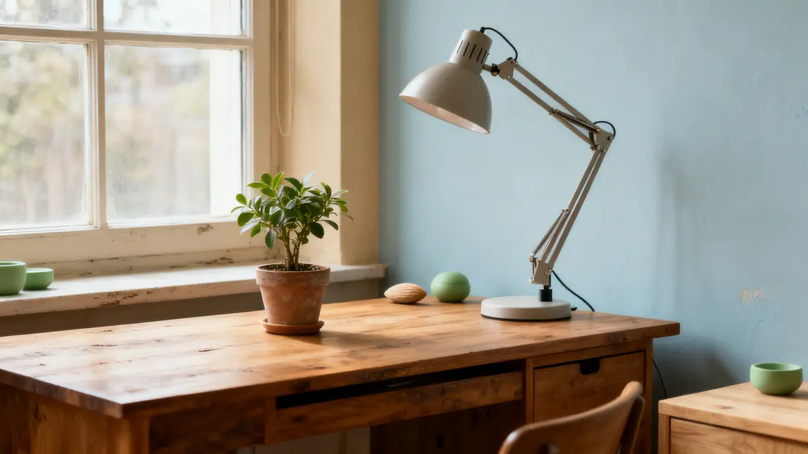 bureau calme : bonnes pratiques pour un résultat durable en petit budget 3 Bureau calme lumière naturelle couleurs douces bois clair