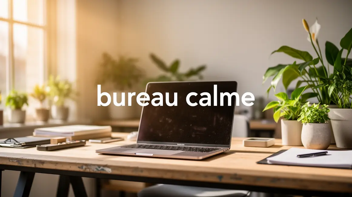 bureau calme : guide débutant sans jargon 53 Espace de travail calme lumineux sans personne