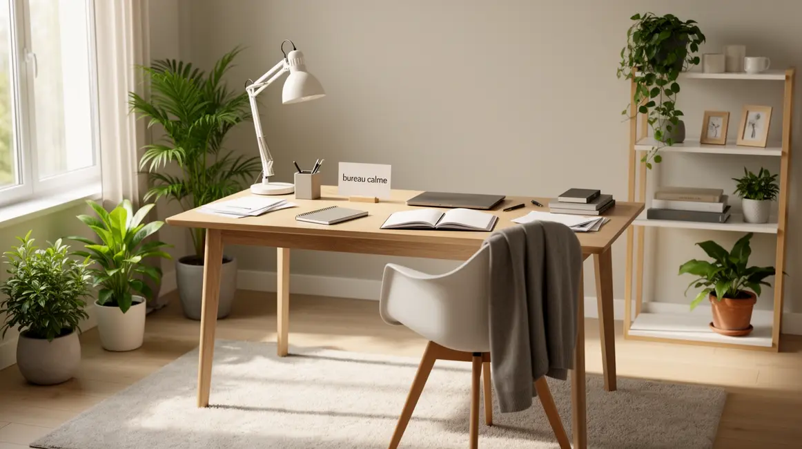 coin bureau calme lumineux maison