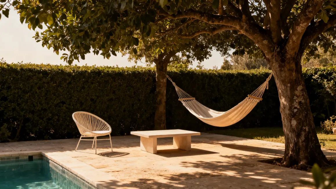 jardin détente : comparatif des options possibles 2 coin détente : hamac, piscine, zone ombragée, haie