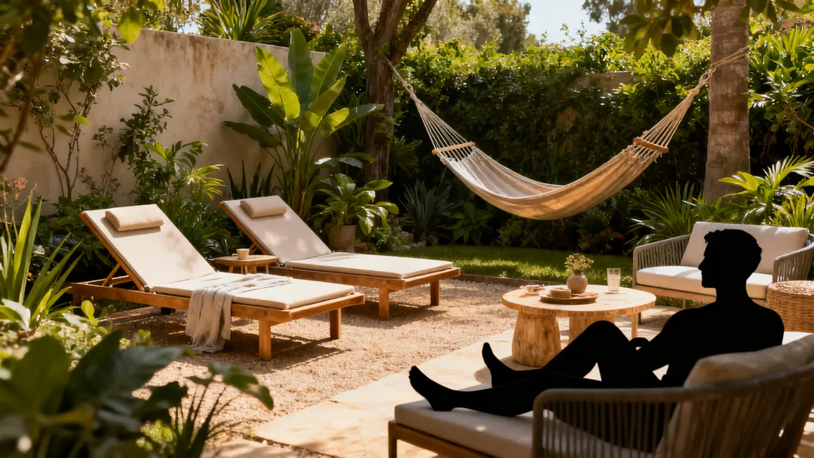 Comment réussir jardin détente étape par étape 2 coin jardin détente transats hamac plantes