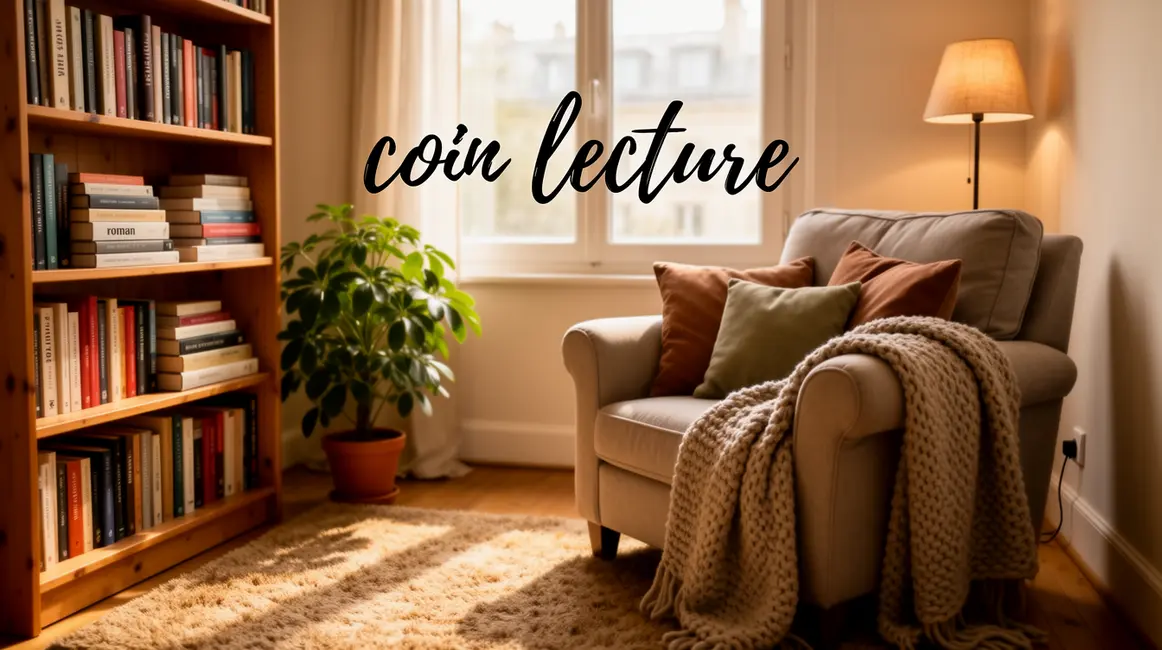 coin lecture : guide pratique pour bien commencer en petit budget 5 coin lecture chaleureux avec fauteuil et étagère de livres