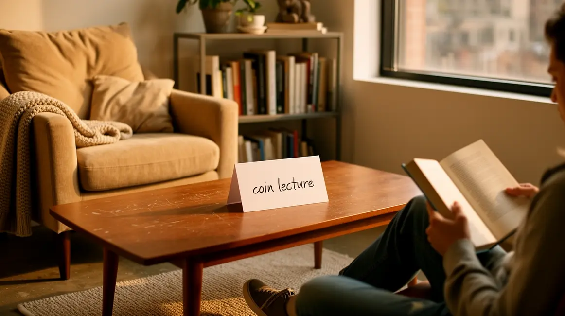 coin lecture cosy avec fauteuil, coussins et bibliothèque compacte