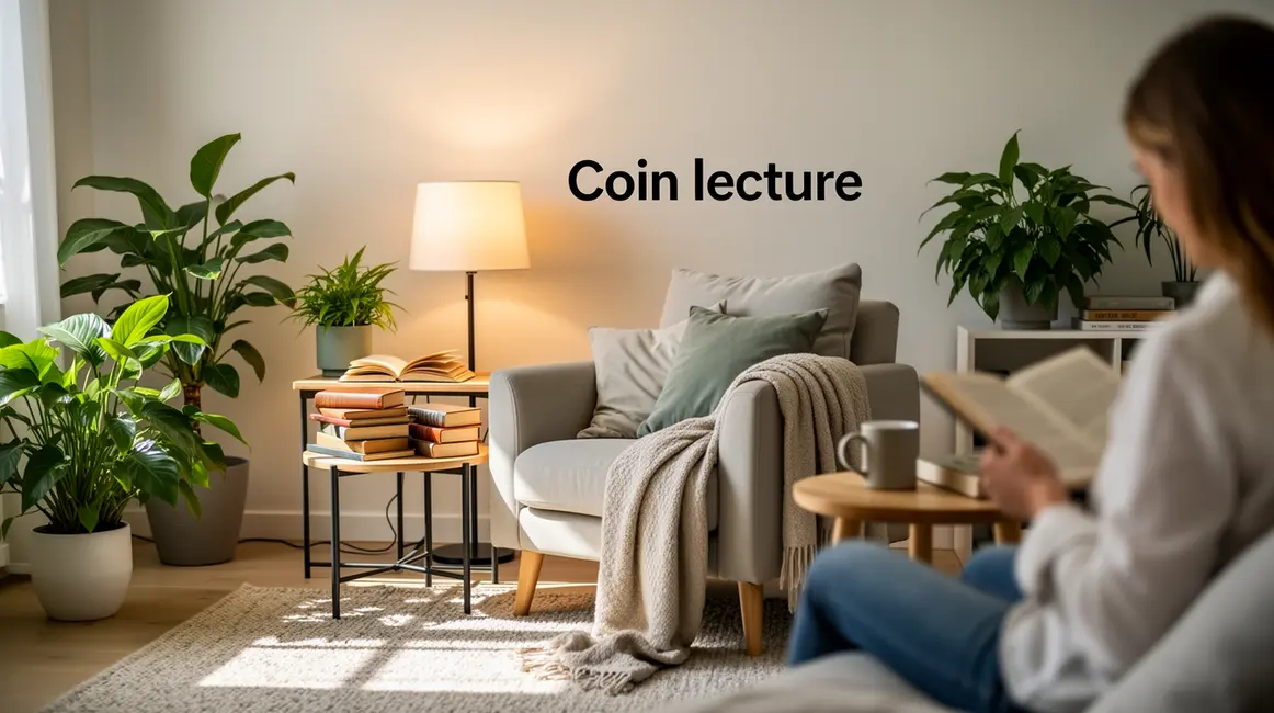 coin lecture moderne avec fauteuil et livres
