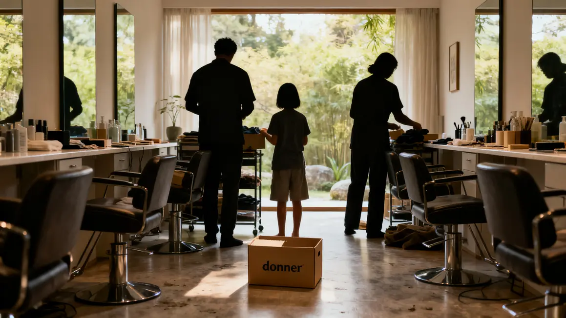 Famille rangeant un salon decluttered, desencombrement maison 2026