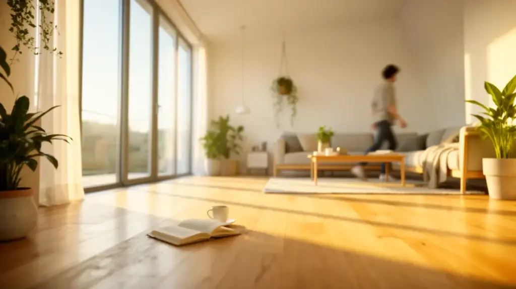 vue d'un interieur lumineux optimise lumiere naturelle
