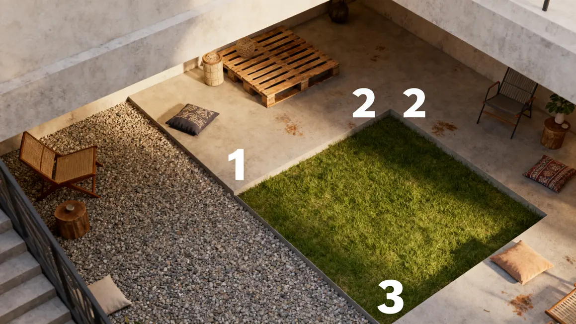 jardin détente : questions à se poser avant d’agir en petit budget 3 types sol coin detente jardin budget limite