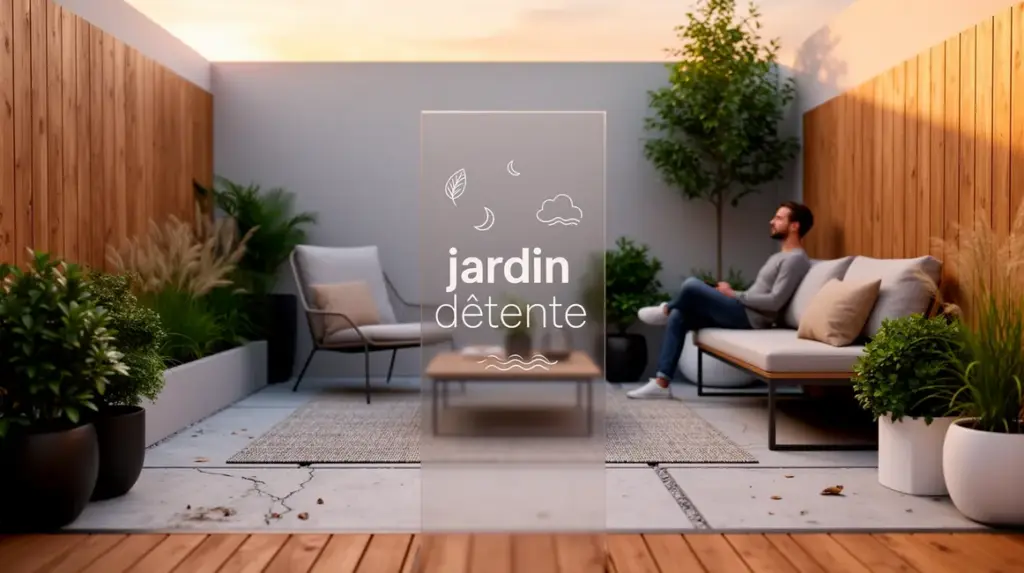 petit jardin détente moderne minimaliste
