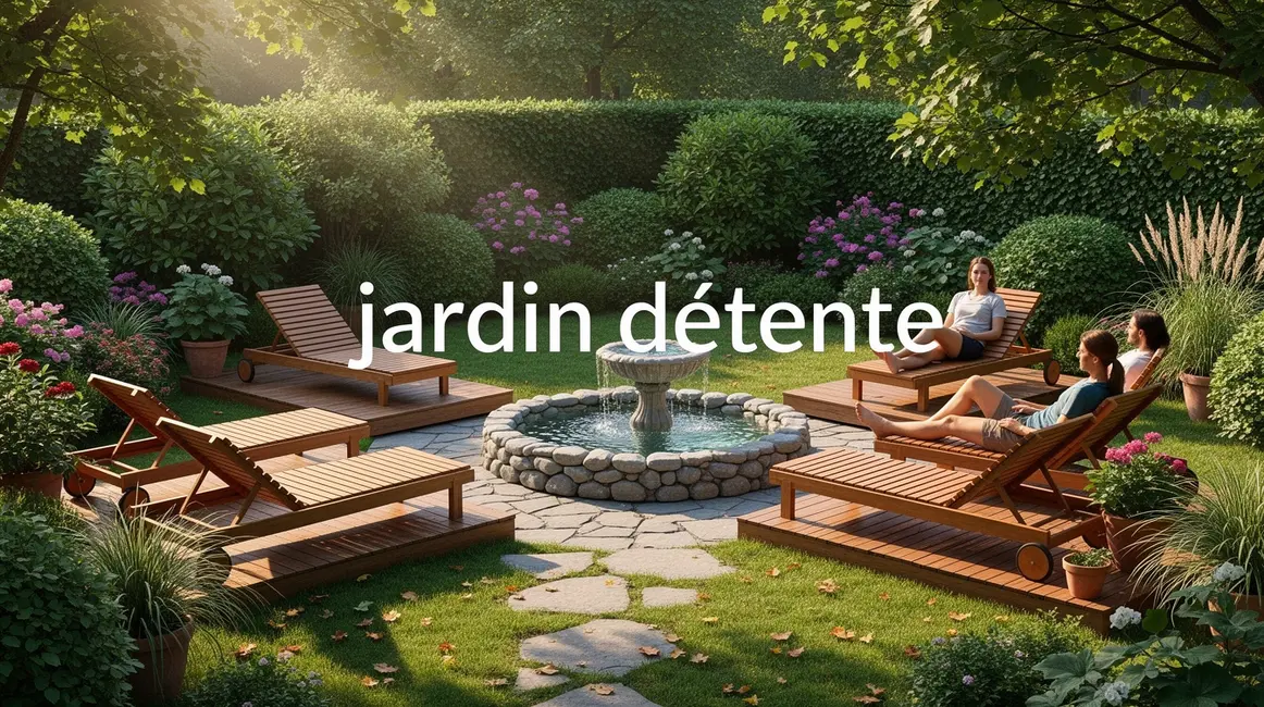 jardin détente espace relaxation verdure
