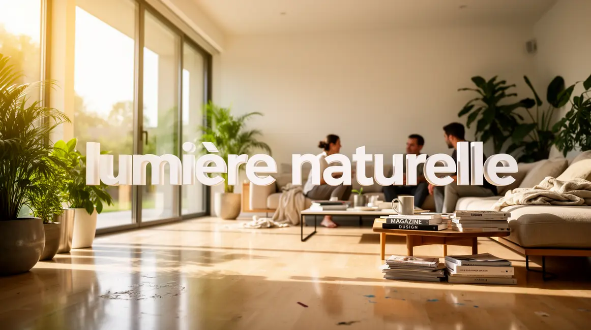 lumière naturelle : plan d’action simple et réaliste 21 interieur moderne lumineux baies vitrees plantes reflets murs clairs
