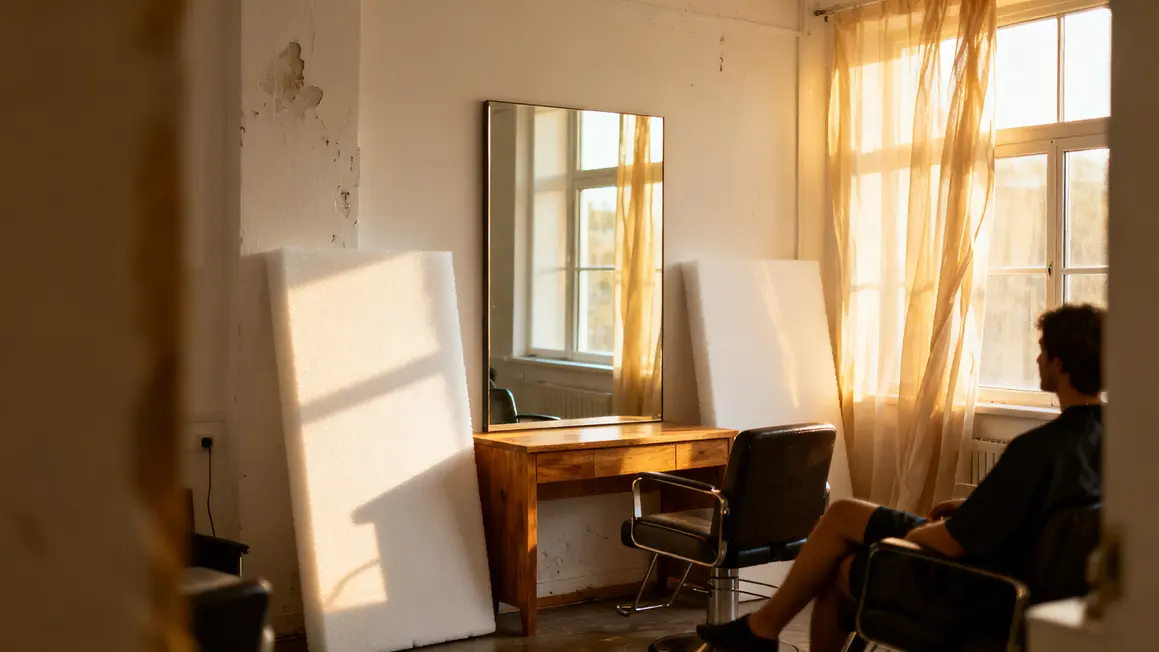 lumière naturelle : guide débutant sans jargon en petit budget 3 salon lumineux miroir murs blancs meubles bas lumiere naturelle