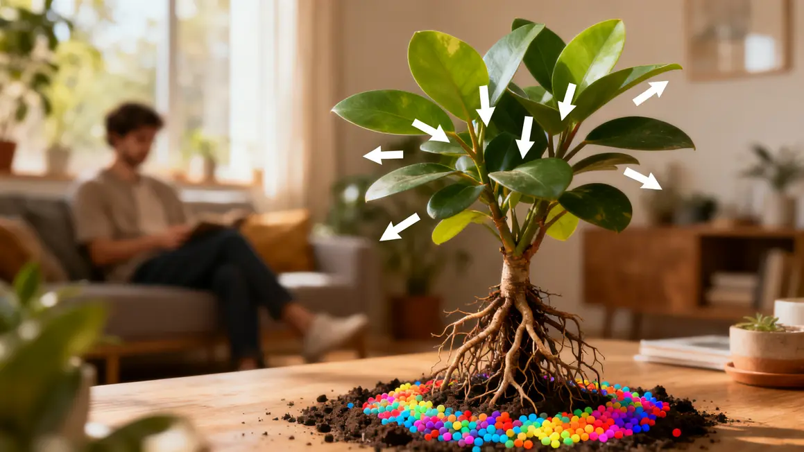 plantes dépolluantes : questions à se poser avant d’agir 2 Diagramme plante depolluante racines absorption air