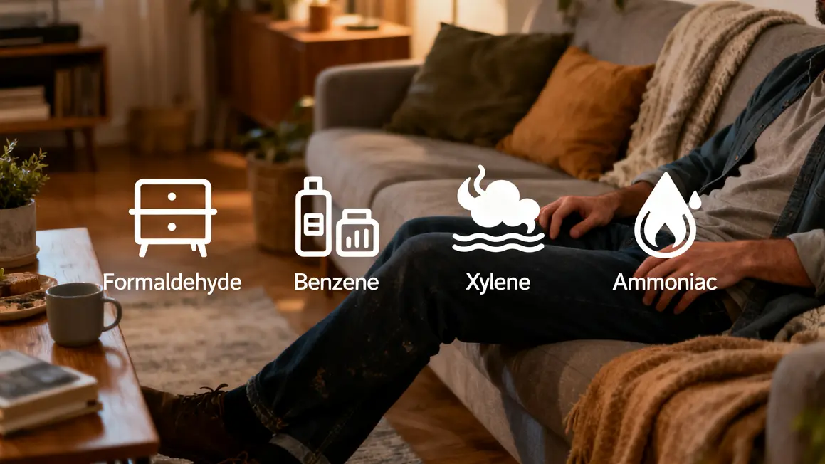 plantes dépolluantes : guide pratique pour bien commencer en petit budget 2 Tableau graphique polluants domestiques et COV maison