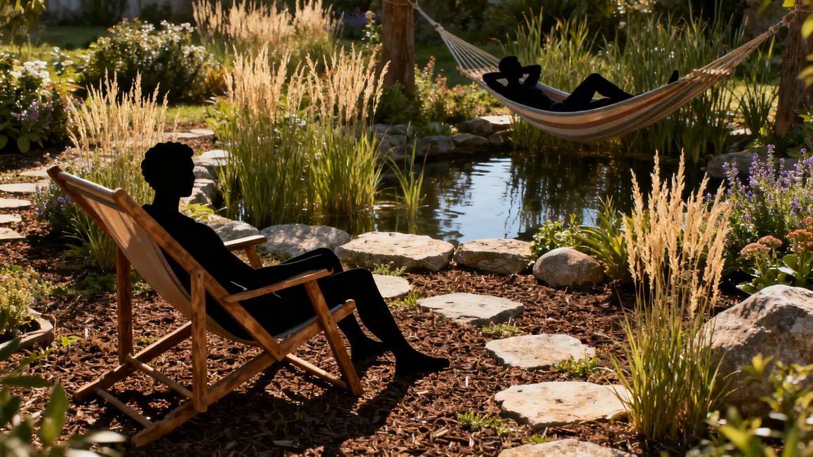 jardin détente : bonnes pratiques pour un résultat durable 2 jardin détente hamac transats plantes odorantes graminées