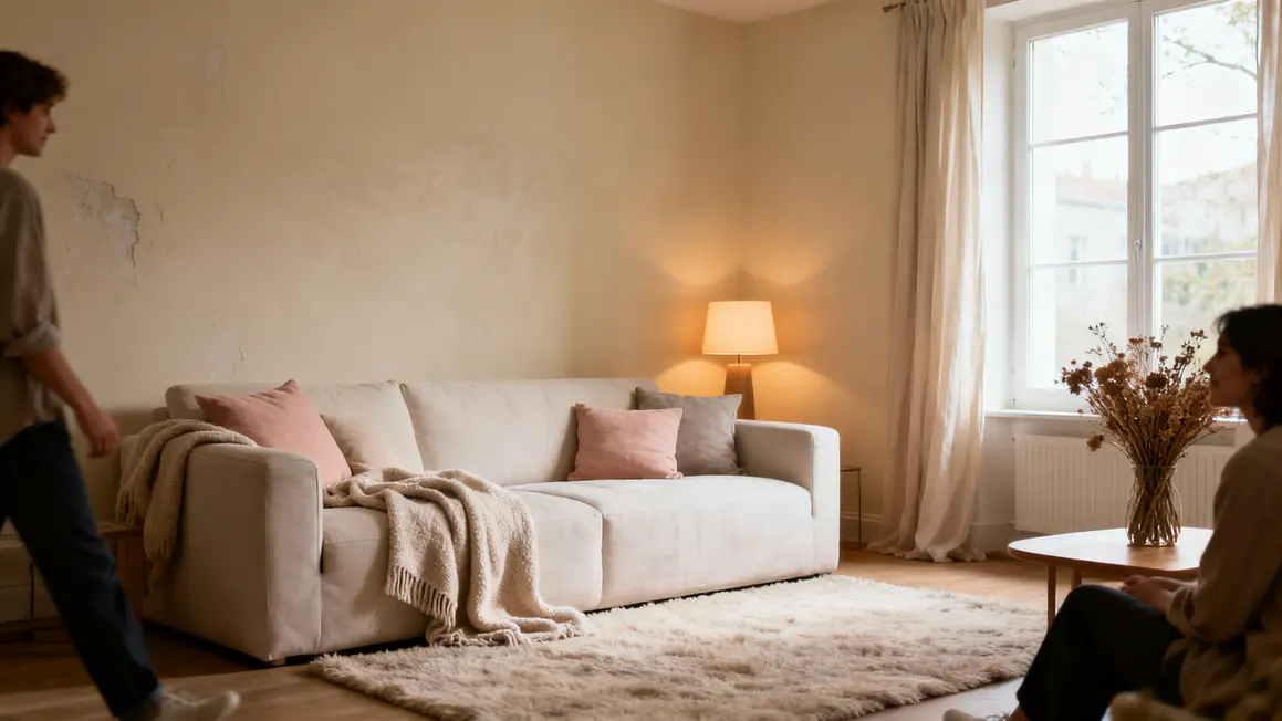 décoration douce : guide pratique pour bien commencer 2 Salon epure et calme decoration douce