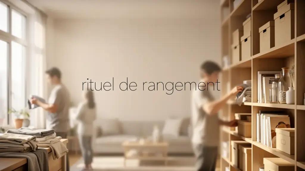 Appartement lumineux rituel de rangement