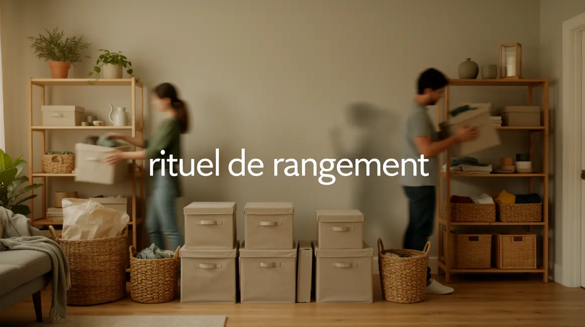 rituel de rangement : erreurs fréquentes à éviter en petit budget 37 rituel de rangement dans espace ordonne avec boites paniers etageres