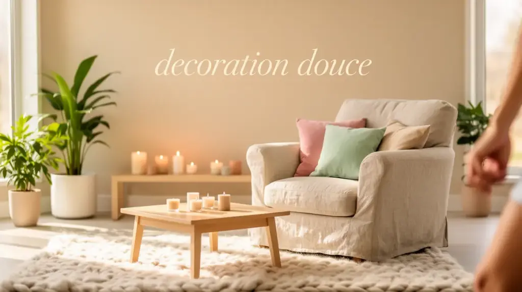 Salon lumineux decoration douce ambiance cocon minimaliste