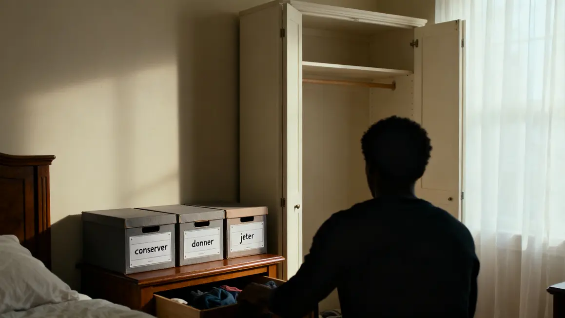 Désencombrement chambre zen ordonnée