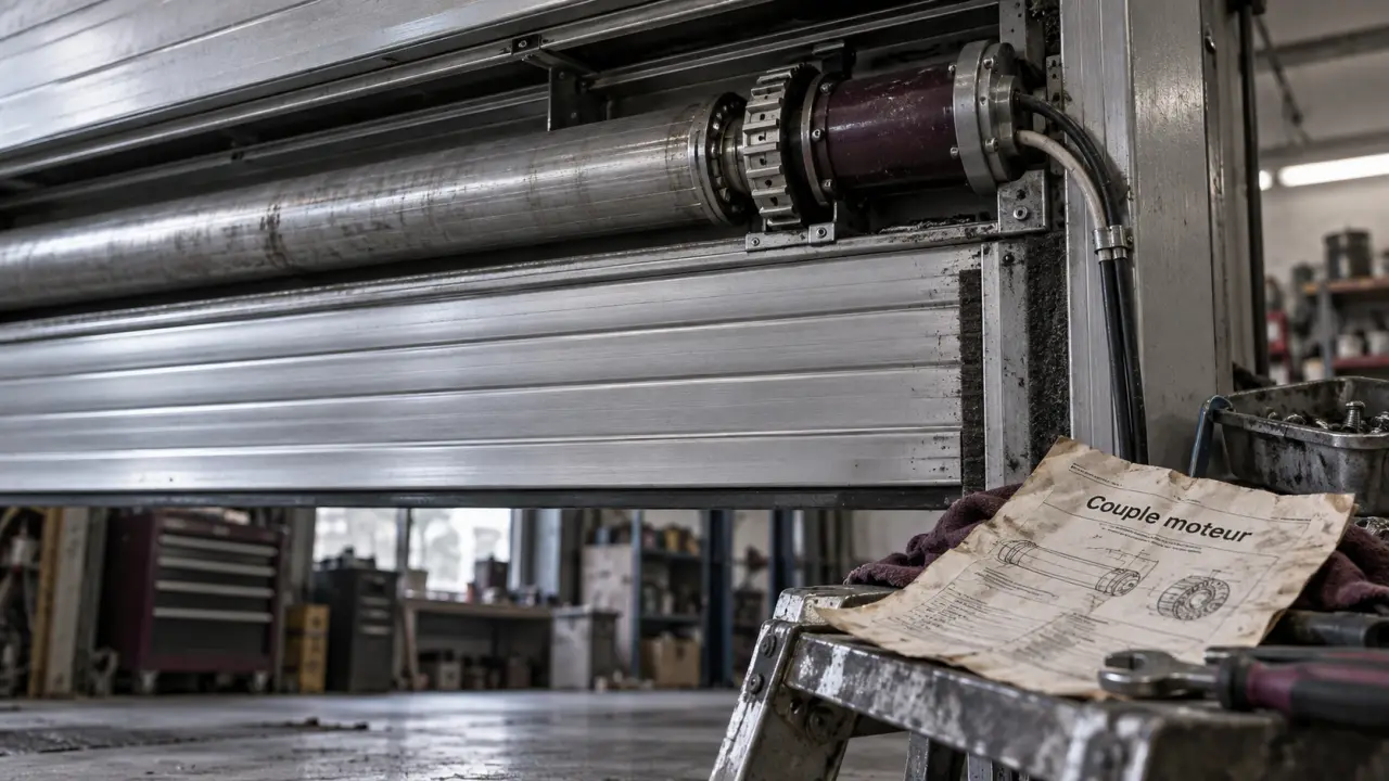 Motorisation volet roulant : couple moteur, moteur fatigue sans correction