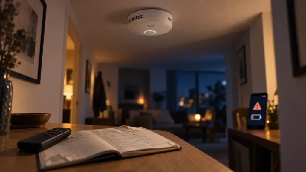 Détecteur de fumée connecté : alerte à distance sur smartphone