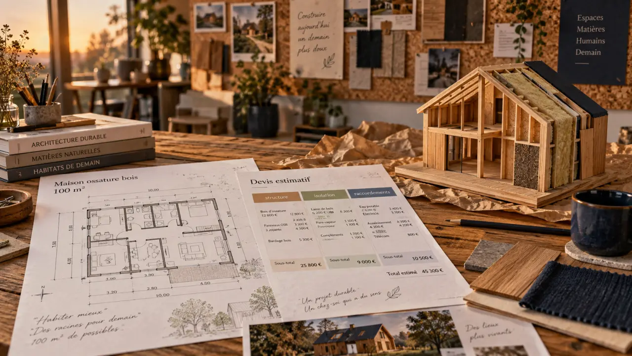 Prix d’une maison bois de 100 m² : le devis qui oublie souvent fondations et raccordements 52 Prix maison bois 100m2 : devis sans fondations ni raccordements souvent oubliés